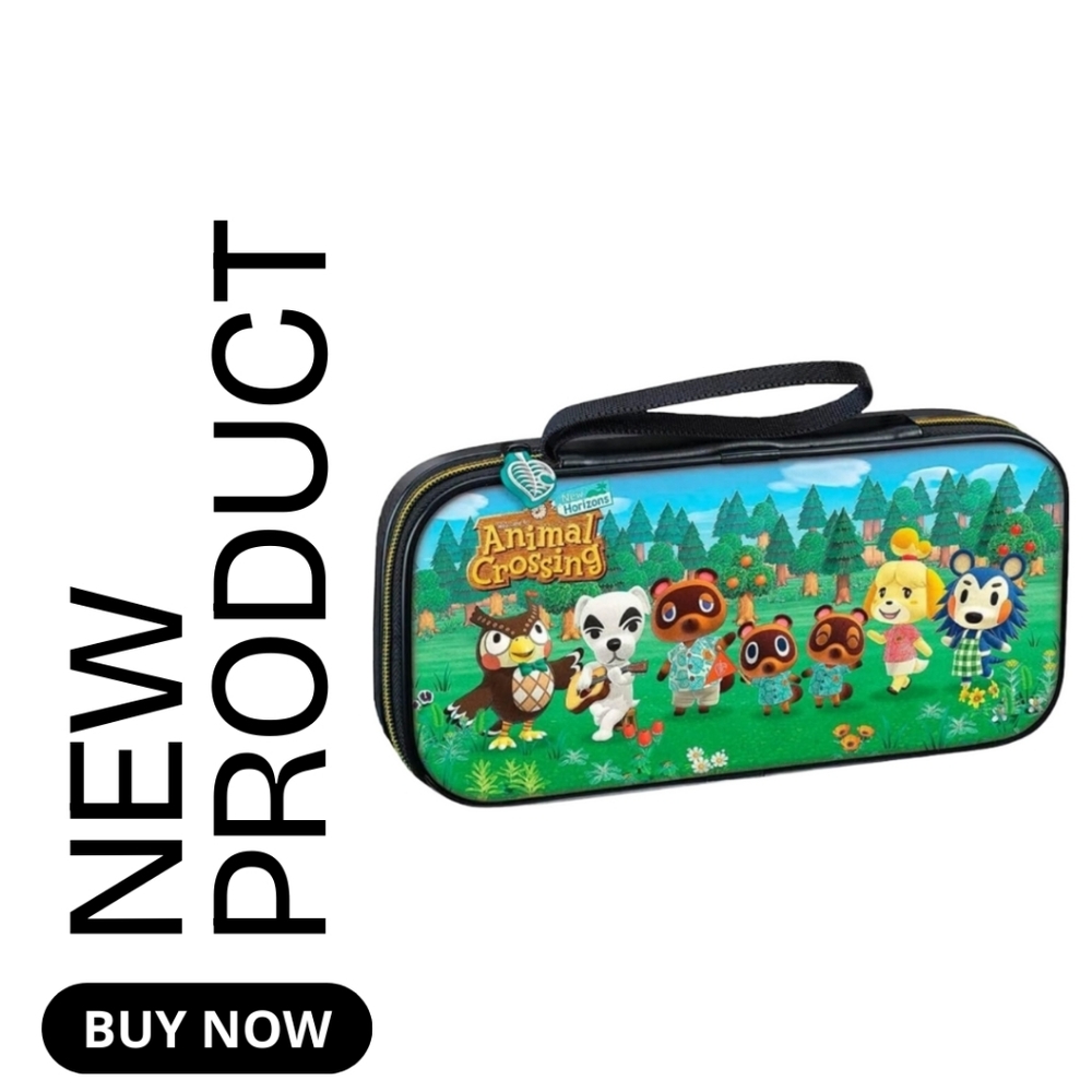 Animal Crossing New Horizons Nintendo Switch Deluxe Game Traveler Case